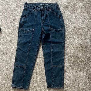 Old Navy Dark Blue Straight Leg Jeans
